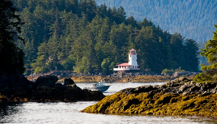 Rockwell Lighthouse located in Sitka Sound