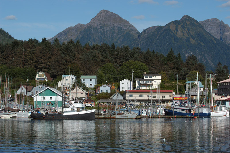 Looking across the channel in Sitka.