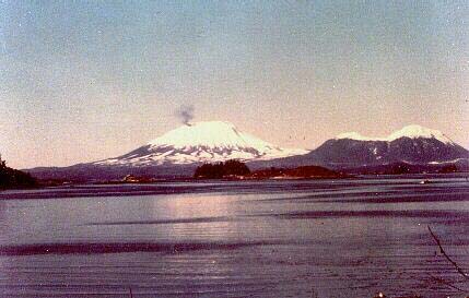 Another original view of Mount Edgecumbe during Porky's April Fools' Day prank of 1974.